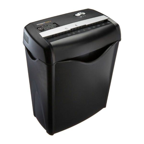 AmazonBasics 6-Sheet Cross-Cut Paper and Credit Card Shredder