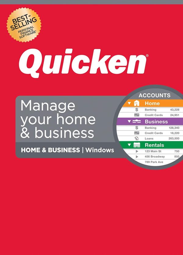 Quicken Home & Business Personal Finance-Track Personal and Business