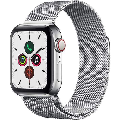 Apple Watch Series 5 (GPS + Cellular, 40mm) - ​ Stainless Steel Case with ​Milanese Loop